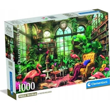 Puzzle Clementoni Puzzle 1000 dílků PUZZLE 1000 EL THE GREENHOUSE LIBRARY CLEM 39936