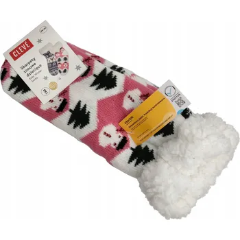Dámské ponožky Ponožky silné zateplené zimní protiskluzové Cleve pro dívku 28-30