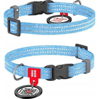 Obojek pro psa Materiálový obojek pro psa s reflexními prvky Waudog, velikost XS