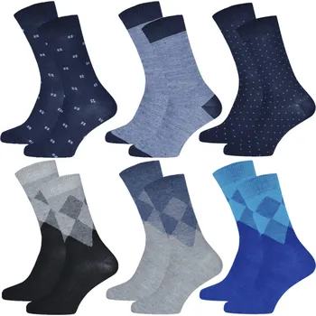 Pánské bavlněné Ponožky , 6 párů 39/42