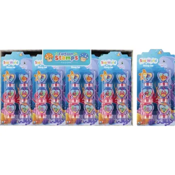 Dětské razítko RAZÍTKA PRO DĚTI BAREVNÁ RAZÍTKA MOŘSKÁ ZVÍŘATA 6 Ks