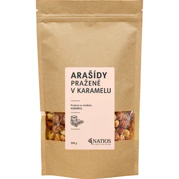 NATIOS Arašídy pražené v karamelu, 500 g