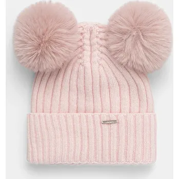 Čepice Dětská vlněná čepice Jamiks AVANI IIA AVANI.IIA.Na.g.JZI325.G růžová 03X, vel. 46