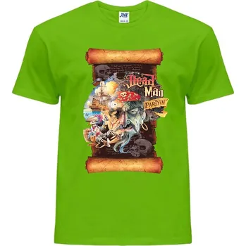 Pánské tričko panske_tricko_bavlnene_potisk_pirati Barva: Lime - limetková, velikost: S