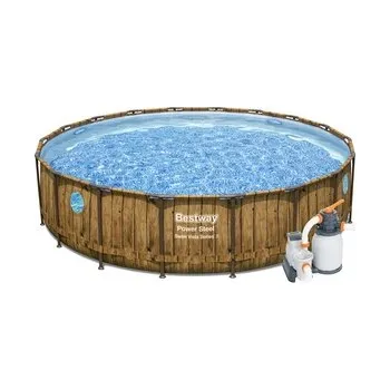 Bazén Bazén Bestway Wood Swim Vista s konstrukcí 5,49 x 1,22 m set + písková filtrace 5,6m3