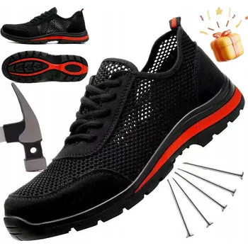 Pracovní obuv Lehké prodyšné ochranné sportovní pracovní boty BOZP se zdvihem vel.