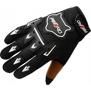 Moto rukavice DĚTSKÉ RUKAVICE NA MOTORKU ČTYŘKOLKU CROSS ČERNÉ M