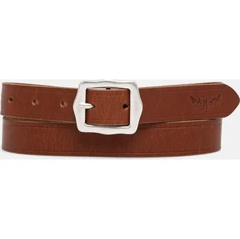 Opasek Kožený pásek Levi's dámský, hnědá barva, D7866-0002 D7866.0002 88X, vel. 90
