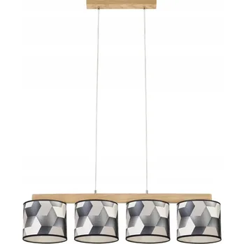 Závěsné svítidlo SPOT Light 4xE27 Max.25W Dub FSC s barevnými stínidly