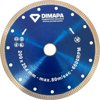 Pilový kotouč 200x1,8 mm Diamantový kotouč řezný DIMAPA X - TILE