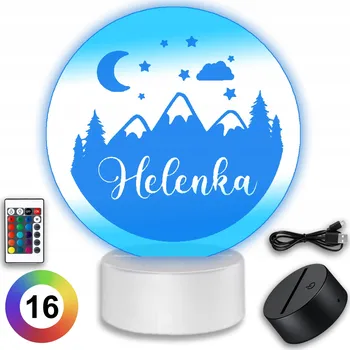 Lampička Noční lampa Koala Wood, vícebarevná