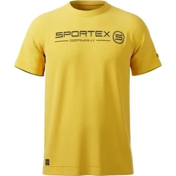 Pánská móda Tričko Sportex T-Shirt žluté s logem - L
