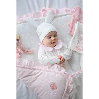 Čepice Dětská čepice Jamiks LEANDRA LEANDRA.Nak.gl.JWH018.G bílá 00A, vel. 38