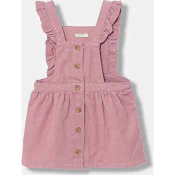 Dámské oblečení Dětské bavlněné šaty United Colors of Benetton 4O5GAT01K.W.Seasonal růžová 34X, vel. 74