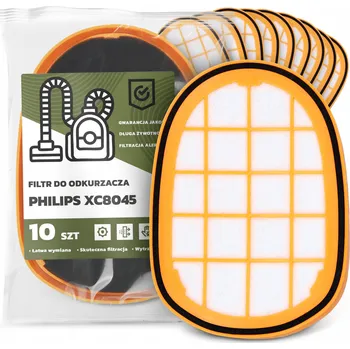 Filtr do vysavače 10x FILTR do VYSAVAČE Philips XC8045 Vzduchový Pěnový Silný FILTRY EM-W