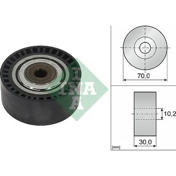 Vratná/vodicí kladka, klínový žebrový řemen Schaeffler INA 532 1146 10