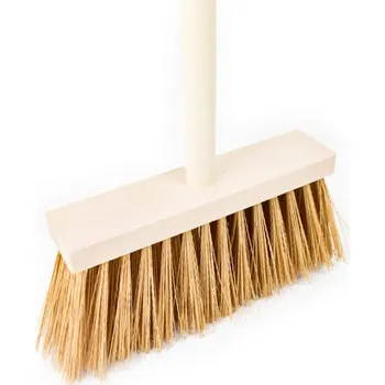 Koště KARTÁČOVINY Koště chodníkové s holí 25×6 – PET okr