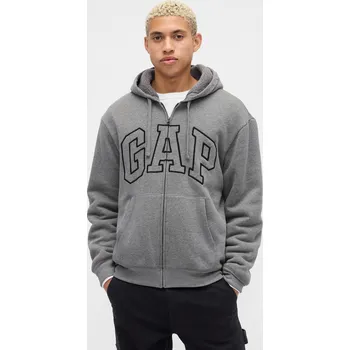 Pánská mikina GAP Zateplená mikina s logem - Pánské GAP černá | šedá 3463799