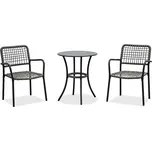 AZ-L1103 GREY - Balkónový set, kov, polyratan, šedá, AZ-L1103 GREY