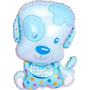 Balónek Fóliový balónek Modrý pejsek (68 x 64 cm)