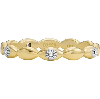 Prsten Prstýnek Fossil JF04796710 zlatá GLD, vel. 6