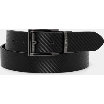 Opasek Oboustranný kožený pásek Guess pánský, černá barva, BM7845 P5435 BM7845.P5435 99X, vel. XL