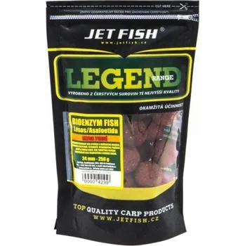 Boilies Extra tvrdé boilie Legend Range Bioenzym Fish - Losos / Asa 250g - 24 mm