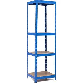 regál Policový regál Trestles RH 1800x600x500, nosnost 1400 kg, 4 police Barva: modrá