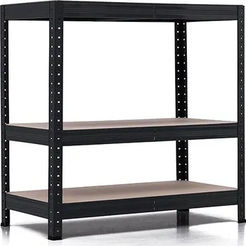 regál Policový regál Trestles RH 1000x800x400, nosnost 1050 kg, 3 police Barva: černá