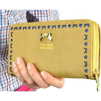 Peněženka Dámská velká peněženka dvojitá se zipem