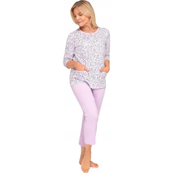 Dámské noční prádlo Martel dámské pyžamo bavlna fialové barvy, velikost XXL