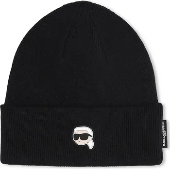 Pokrývka hlavy Dětská bavlněná čepice Karl Lagerfeld Z31028.50.56 černá 99X, vel. 50/52