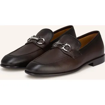 Pánské mokasíny Ferragamo Pánské Mokasíny, tmavě hnědá / černá, 43