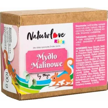 Dětská kosmetika Mýdlo pro děti Kids by Maja Malinové, 100g Naturolove
