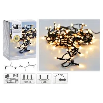 Vánoční dekorace Vánoční světelný řetěz teplá bílá 240 LED / 18 m