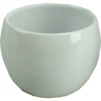 Květináč Květináč keramický bílý 15 cm