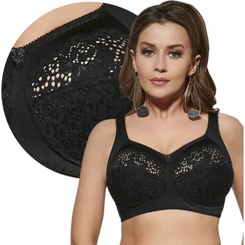 Podprsenka Měkká podprsenka Viki 579 Krystyna černá 85I pohodlná a odolná