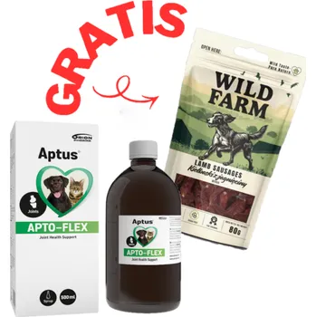 Aptus Apto-Flex 500ml + WILD FARM jehněčí klobásky 80 g GRATIS