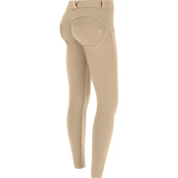 Dámské kalhoty Freddy WR.UP kalhoty v béžové barvě, organická bavlna, normální pas, 7/8 délka nohavic, skinny střih Vybraná velikost: M