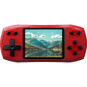 Herní konzole PŘENOSNÁ HERNÍ KONZOLE MARIO TETRIS PACMAN TANK Červeno-modrá