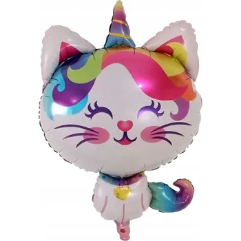 Balónek Fóliový balónek Kočka Jednorožec (51 cm * 84 cm)