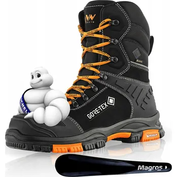 Pracovní obuv Pracovní Obuv Bez Ocelové Špičky BOZP Vysoká Obuv s Membránou VM MICHELIN UTAH O6 SR