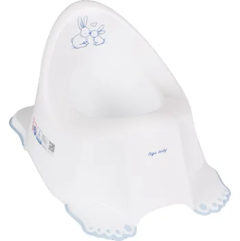 Nočník TEGA PO-058-103 Protiskluzový nočník s melodií ZAJÍČCI bílý