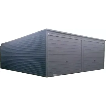 Garážová vrata 14T. Plechová garáž 6 x 6 m TRENDY 6 x 6 m