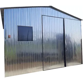 Přístřešek na auto 33H. Plechová garáž 5 x 6