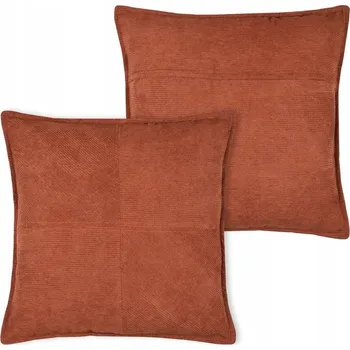 Polštář Polštář DANDY 45x45 červený manšestr BOHO retro polštář včetně výplně