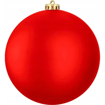 Vánoční ozdoba Ozdoba kulatá červená matná 15 cm