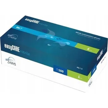 Vyšetřovací rukavice Nitrilové rukavice bez pudru modré Silné L 100 ks