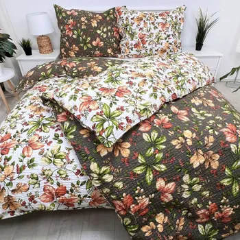 Povlečení Krepové povlečení Podzim oboustranný Zapínání: zip, Velikost polštáře: 70x90, Velikost přikrývky: 140x220