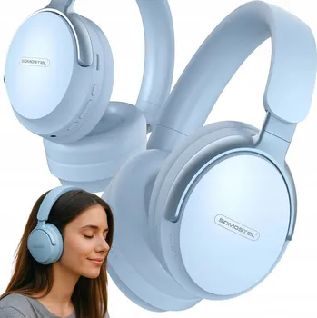 Sluchátka SOMOSTEL BEZDRÁTOVÁ SLUCHÁTKA PŘES UŠI BLUETOOTH BT 5.3 MODRÁ SMS-CJ